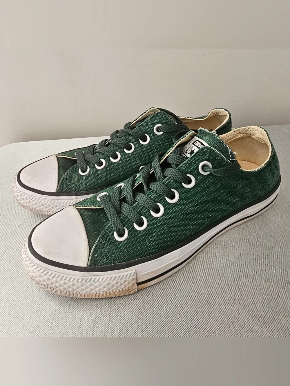 CONVERSE All Stars Youth Emerald Green Low Cut Sneakers, Shoes